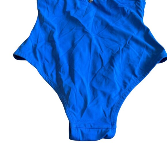 Amita Naithani One Piece Swimsuit Royal Blue Embroidered Size Small Women's - Picture 10 of 12